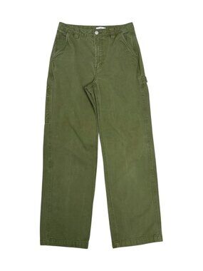 TNA ARITZIA Straight Jeans Denim Relaxed Green Designer Pants Womens 27